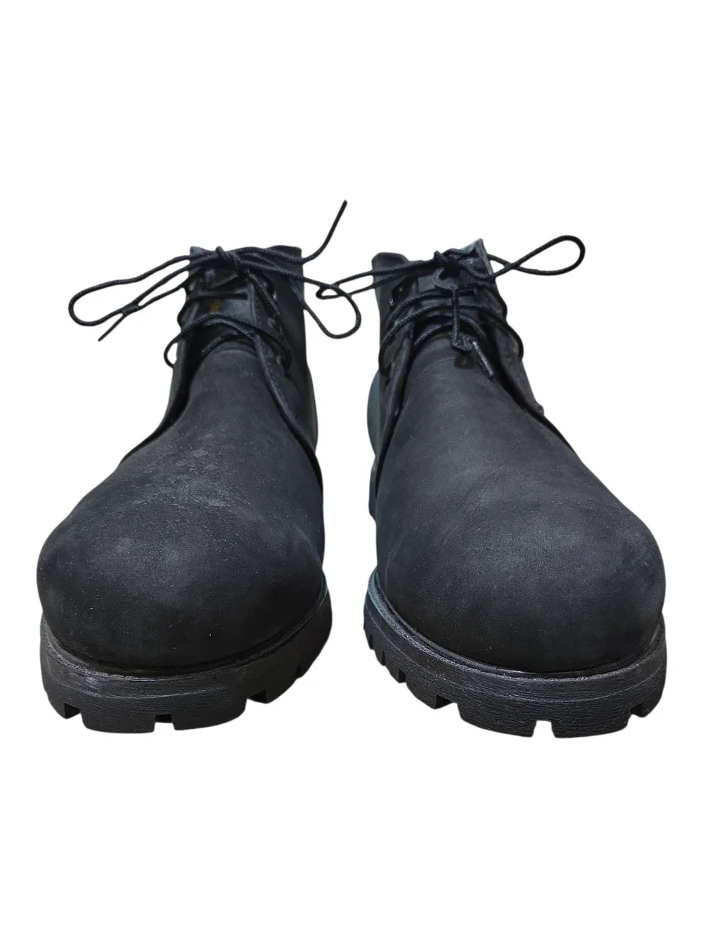Timberland Mens Black Chukka Boot with Lug Sole Size 13W
